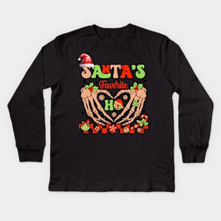 Santas Favorite Ho Kids Long Sleeve T-Shirt